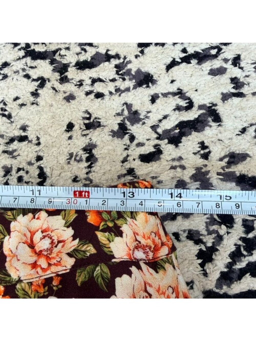 Farm Rio Patchwork Floral Asymmetrical Midi Skirt Women's Size S - Picture 11 of 13